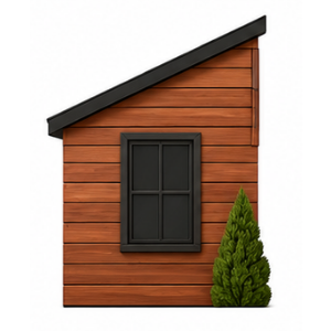 Exterior sidewall cedar shingle siding icon